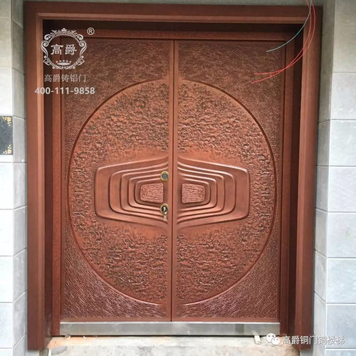 高爵铜门 楼梯 铸铝门精彩案例欣赏2