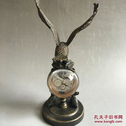 铜鹰机械表 家居装饰 摆件 收藏品 礼品 机械水晶表 大鹏展翅铜水晶钟表