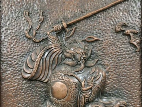 天师钟馗送福铜雕图 工艺品 雕塑 设计 手工 装饰