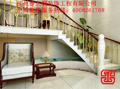 专业生产黄紫铜扶手,厂价直销,铜装饰(铜扶手,铜楼梯,铜装饰,铜屏风)--杭州睿杰铜装饰工程