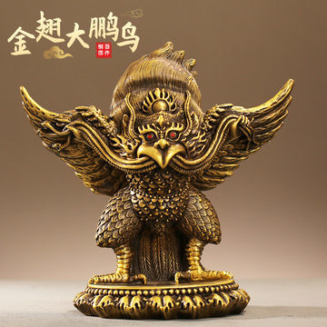 金翅大鹏鸟铜装饰 古老神话与精湛工艺的完美融合