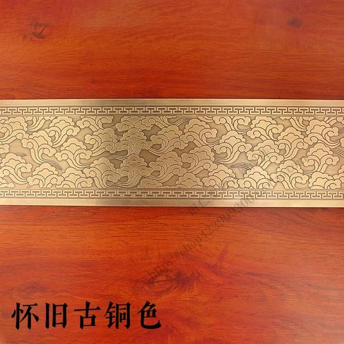新中式仿古纯铜祥云大门护角 传统工艺与现代装饰的完美融合